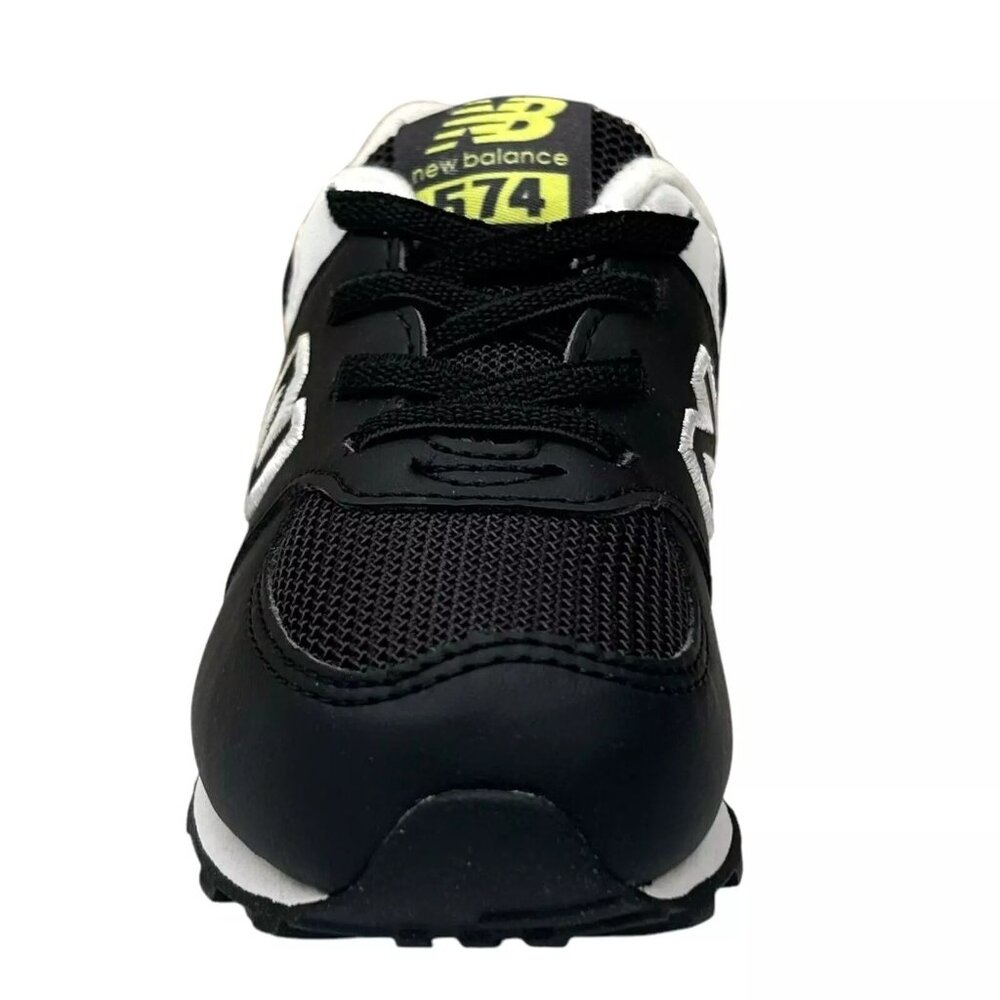 New Balance Toddler Girl's Slip-on Sneakers Size 7 Black/White Flower Print - Picture 4 of 12